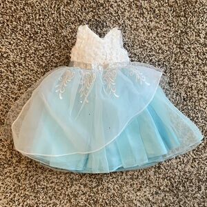 Doll dress Blue and White Kids Dress